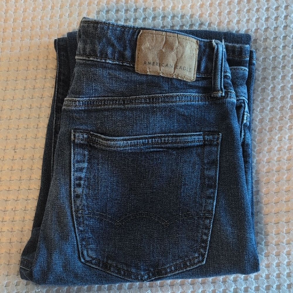 American Eagle Outfitters Women's Dark Blue Original Bootcut Jeans